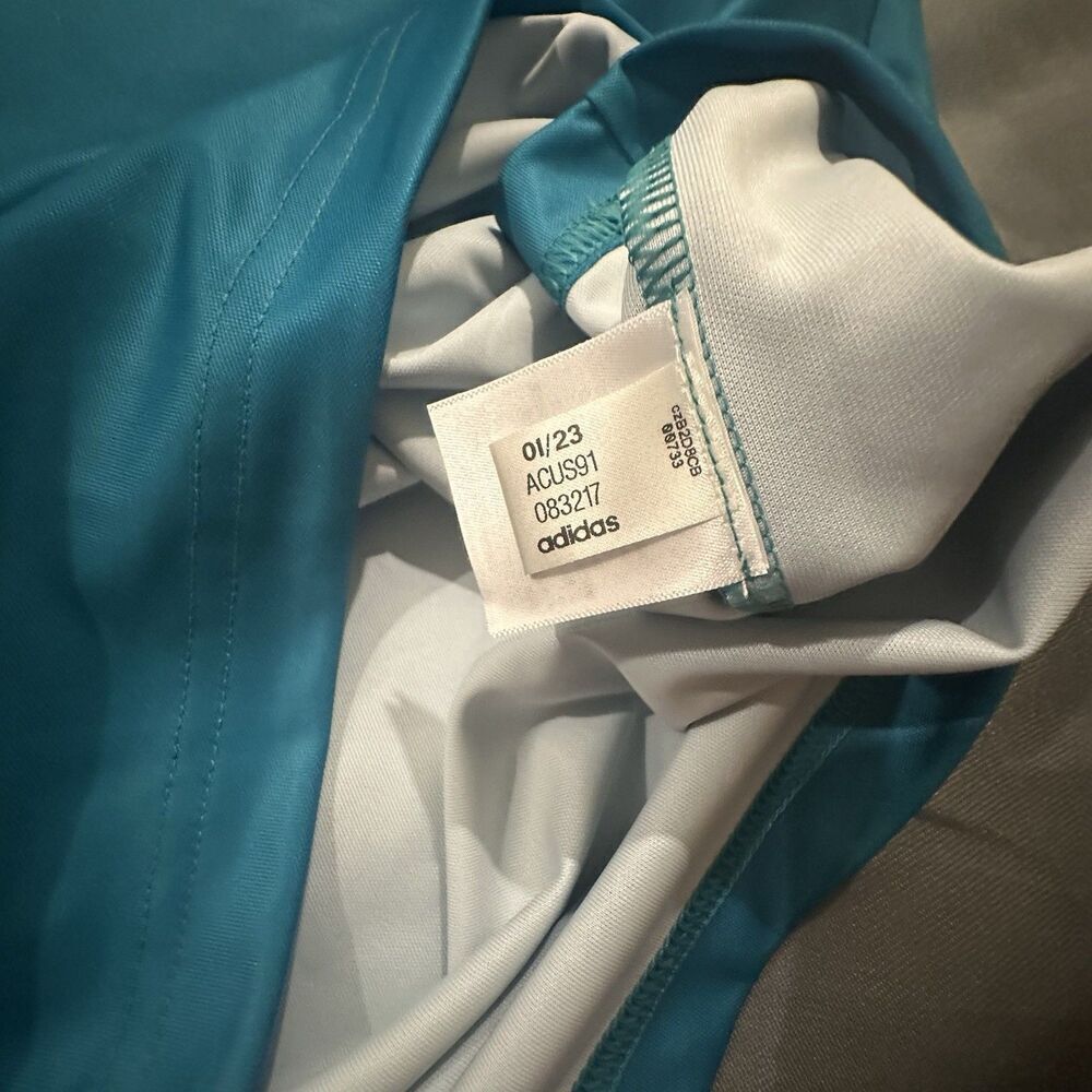 Adidas Shirt Mens Large Summer Bash Dugout Polo Button Primegreen Short Sleeve - Picture 7 of 9